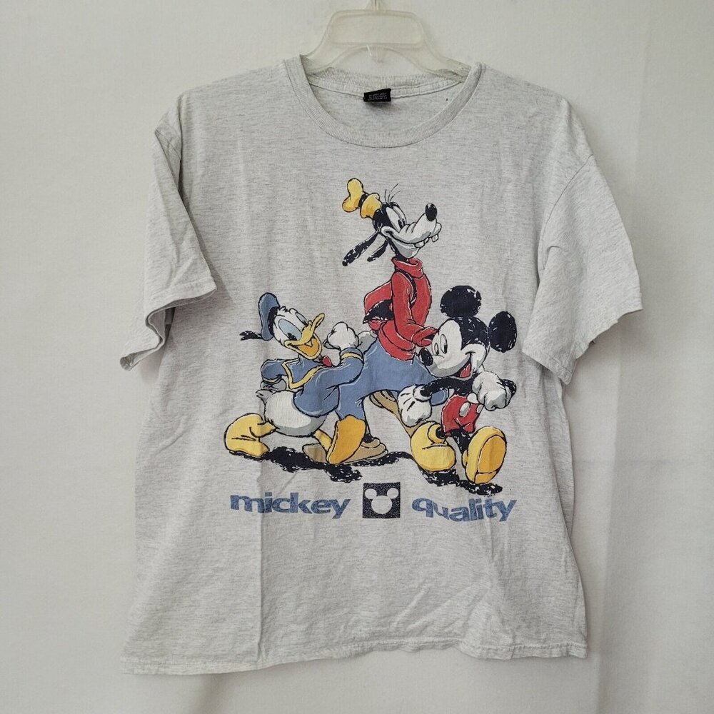 Vintage‎ Mickey Unlimited Shirt Adult XL Grey Mickey Quality Collectors Tee